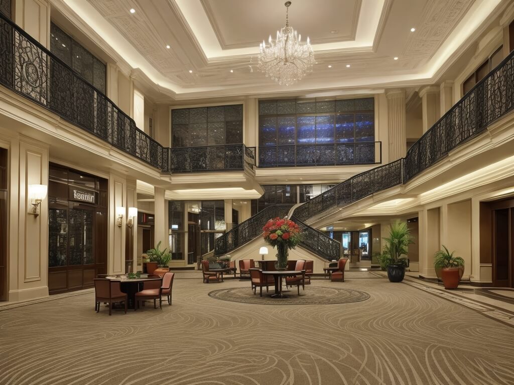 hotel lobby