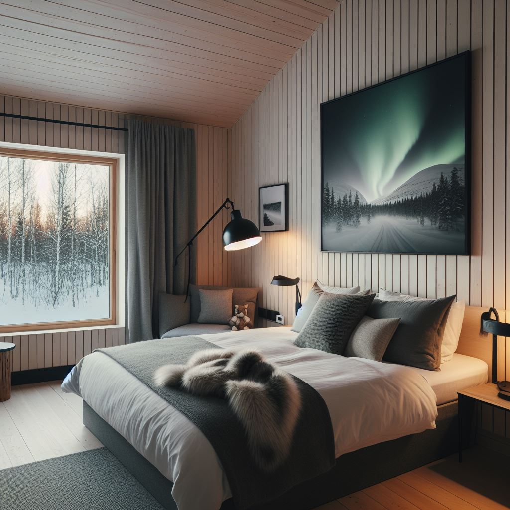 Scandinavian Hotel Room